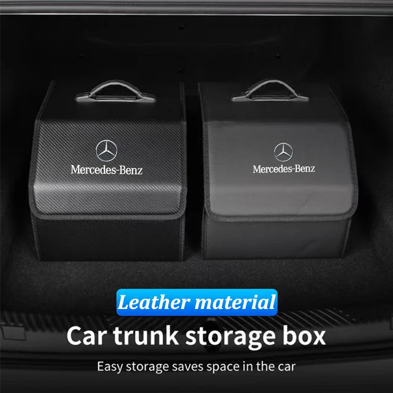 Mercedes - Benz Leather Car Trunk Storage Box Tool Case