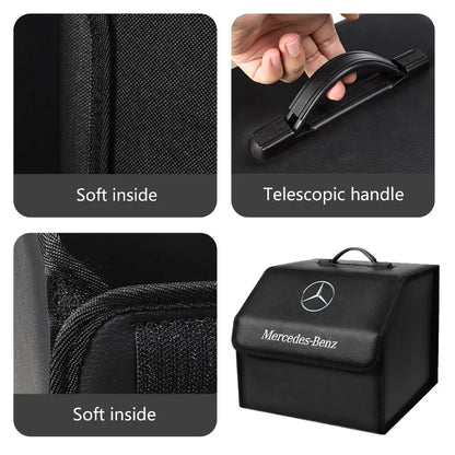 Mercedes - Benz Leather Car Trunk Storage Box Tool Case