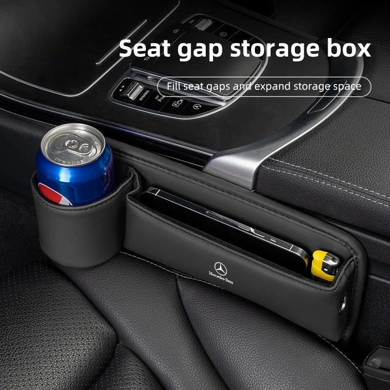 Mercedes-Benz Car Seat Gap Organizer Multifunction Storage Box Cup Holder