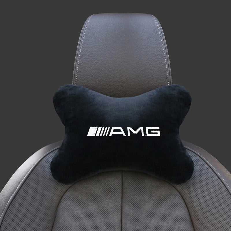 Mercedes-Benz Seat Belt Protect Shoulder Pads Safety Handle Cover Headrest Neck Pillow