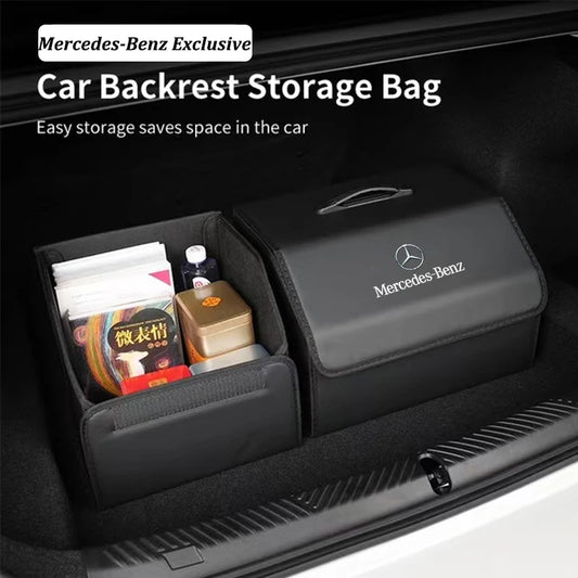 Mercedes - Benz Leather Car Trunk Storage Box Tool Case