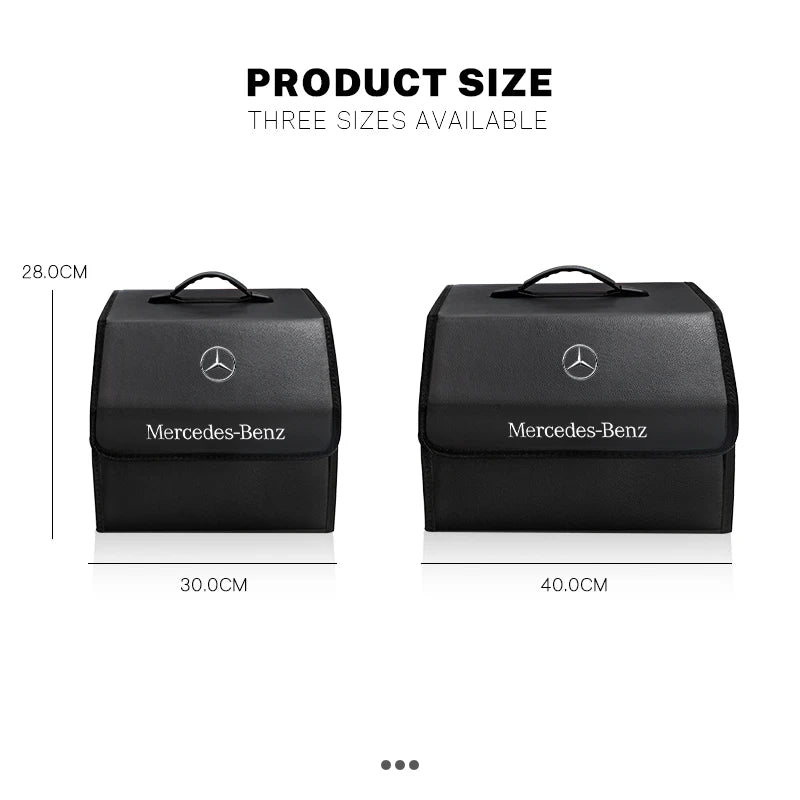 Mercedes - Benz Leather Car Trunk Storage Box Tool Case